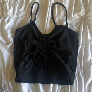 Black crop top